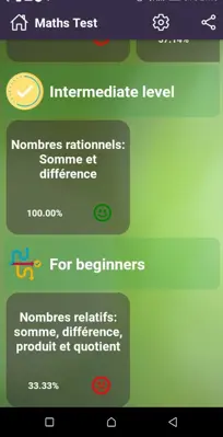 Maths test android App screenshot 4